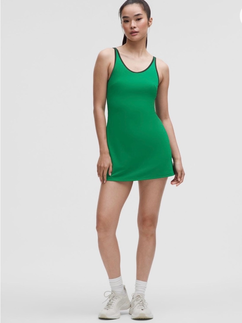 NWT Lululemon Raceway Green Scoop Neck Tank Tennis Dress